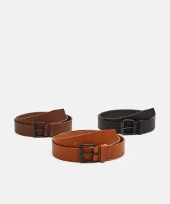 Produit de premiÚre qualité Pier One 3 PACK - Ceinture ceintures boucle ardillon unisex