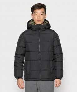 Pier One BASIC PUFFER JACKET WITH CONTRAST HOOD - Veste d'hiver Prix Accessible vestes capuche homme