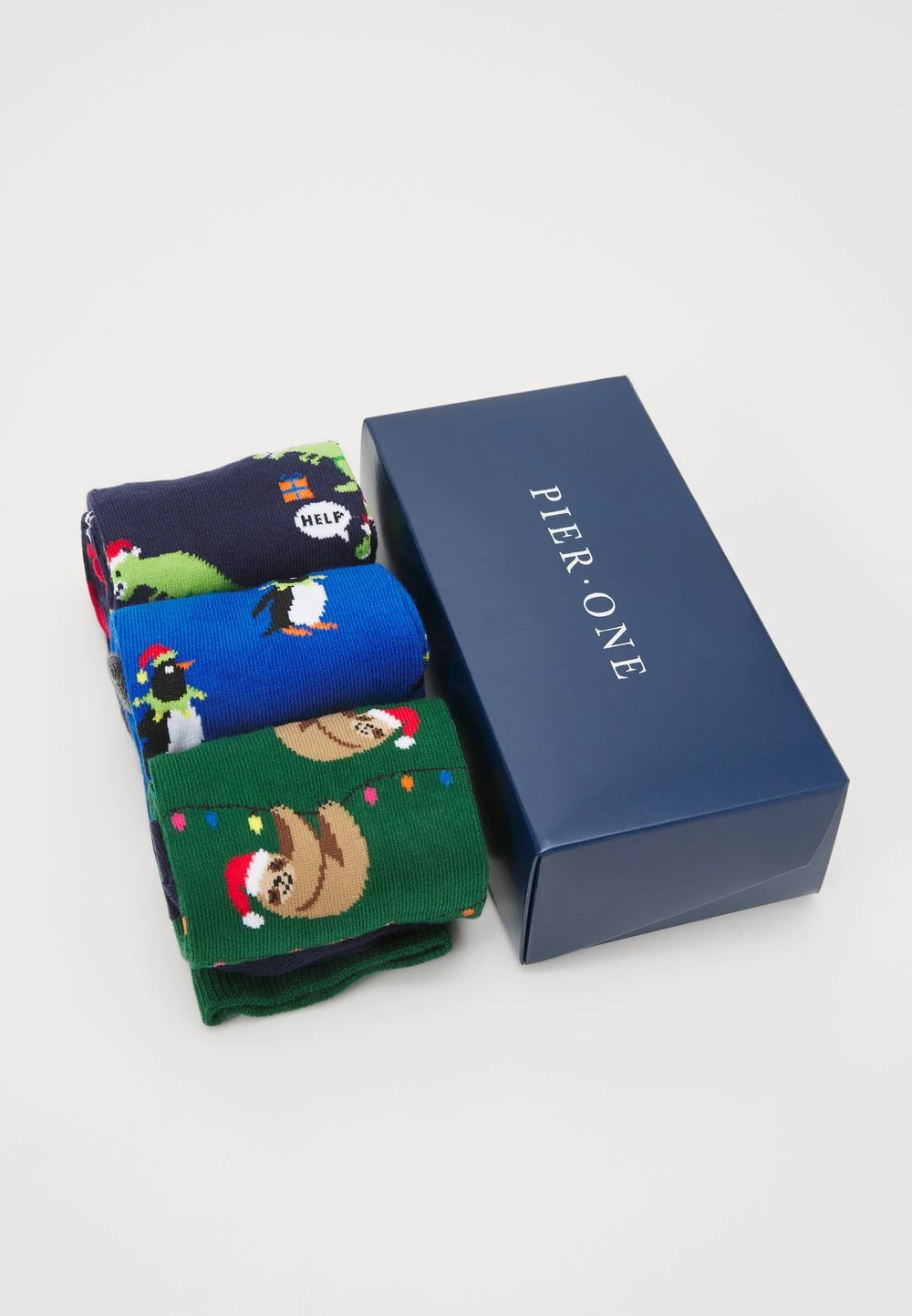 Pier One Meilleure qualité XMAS GIFT BOX 3 PACK - Chaussettes sous-vêtements & chaussettes multicolore homme 4 Pier One Meilleure qualité XMAS GIFT BOX 3 PACK - Chaussettes sous-vêtements & chaussettes multicolore homme – Image 2