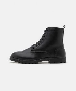 Pas Cher Pier One Bottines à lacets bottes rond homme