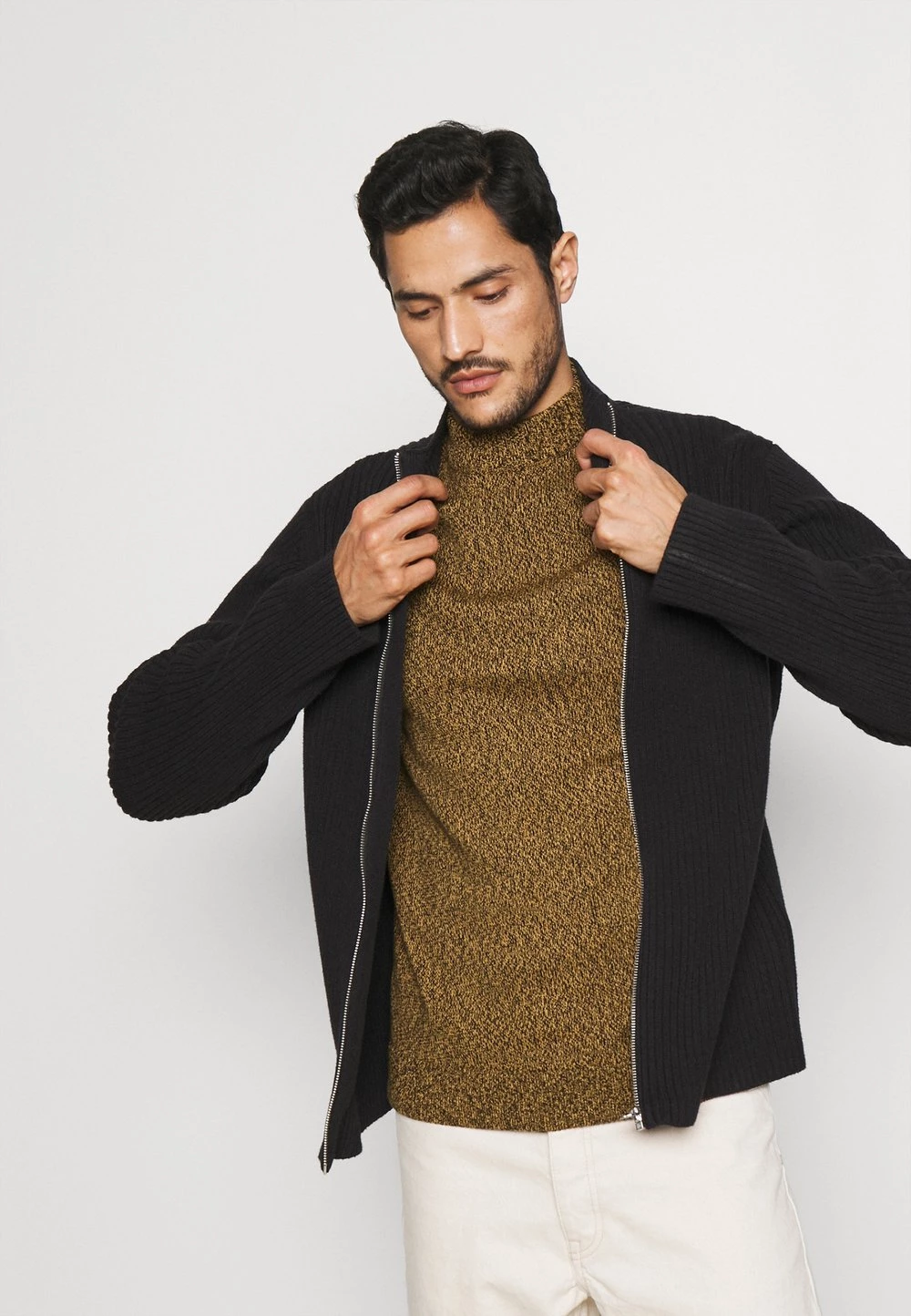 Pier One Prix Équitable Pullover pulls et gilets col officier homme 7 Pier One Prix Équitable Pullover pulls et gilets col officier homme – Image 5