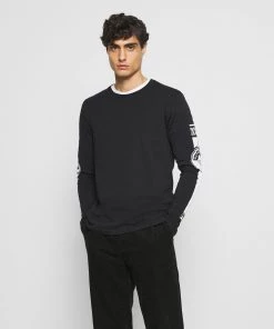 Pier One Prix Gelé T-shirt à manches longues t-shirts col rond homme