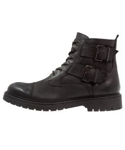 En Remise Pier One Bottines à lacets boots et bottes rond homme