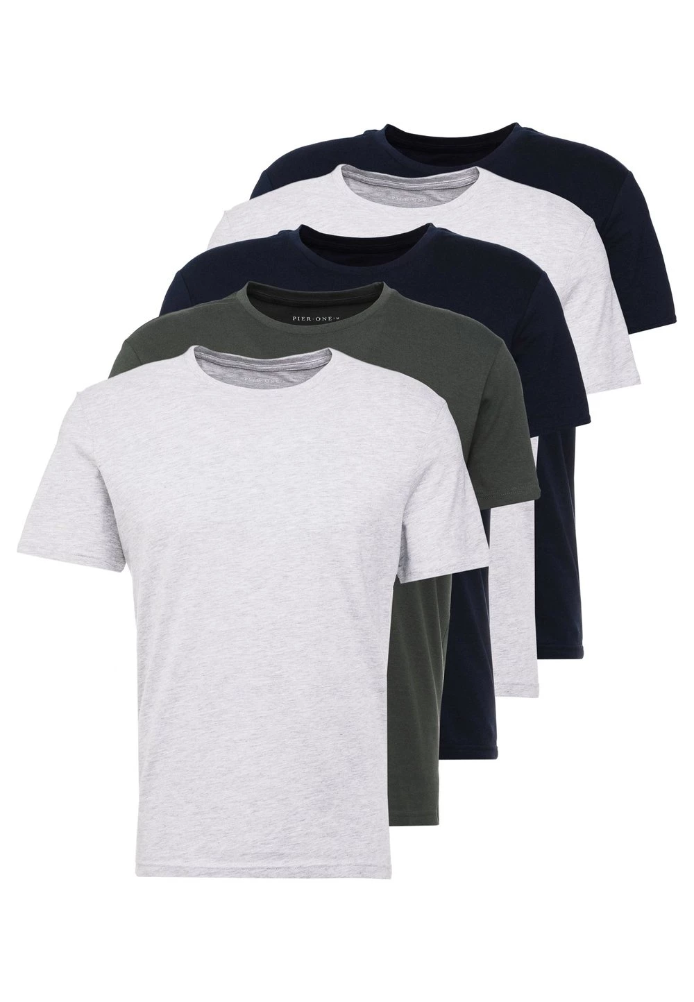 Pier One Qualité garantie 100% 5 PACK - T-shirt basique t-shirts col rond homme 12 Pier One Qualité garantie 100% 5 PACK - T-shirt basique t-shirts col rond homme – Image 10