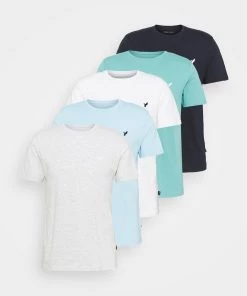 Pier One 5 PACK - T-shirt basique Qualité Garantie t-shirts col rond homme -magasin Pier One 3fe4ededb7e446c69186309619c33f40 1