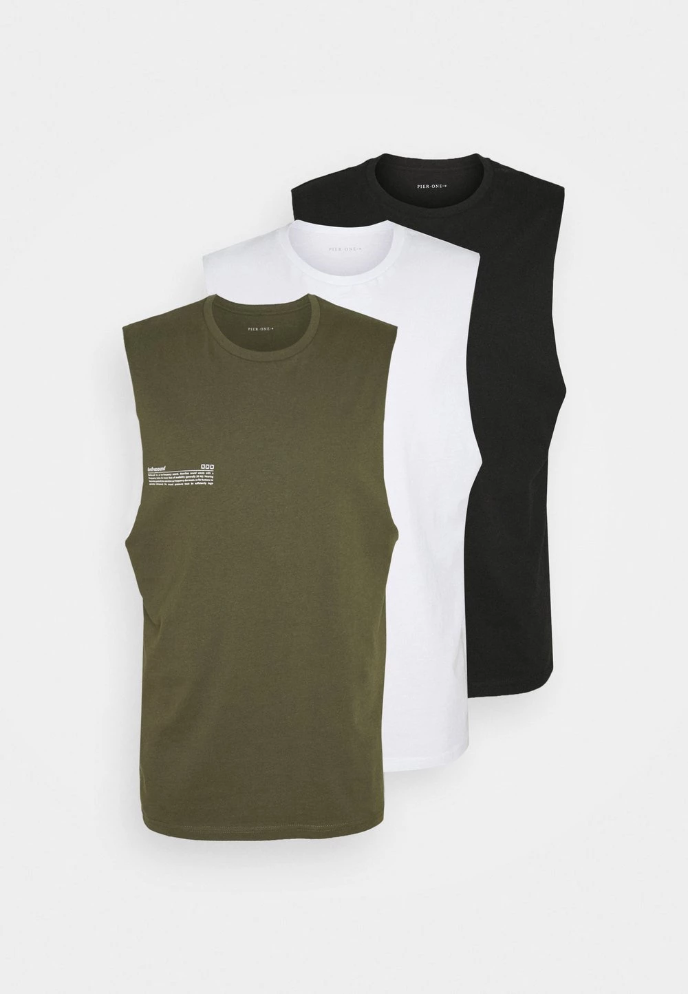 Pier One 3 PACK - Débardeur Prix De Lancement t-shirts col rond homme 10 Pier One 3 PACK - Débardeur Prix De Lancement t-shirts col rond homme – Image 8