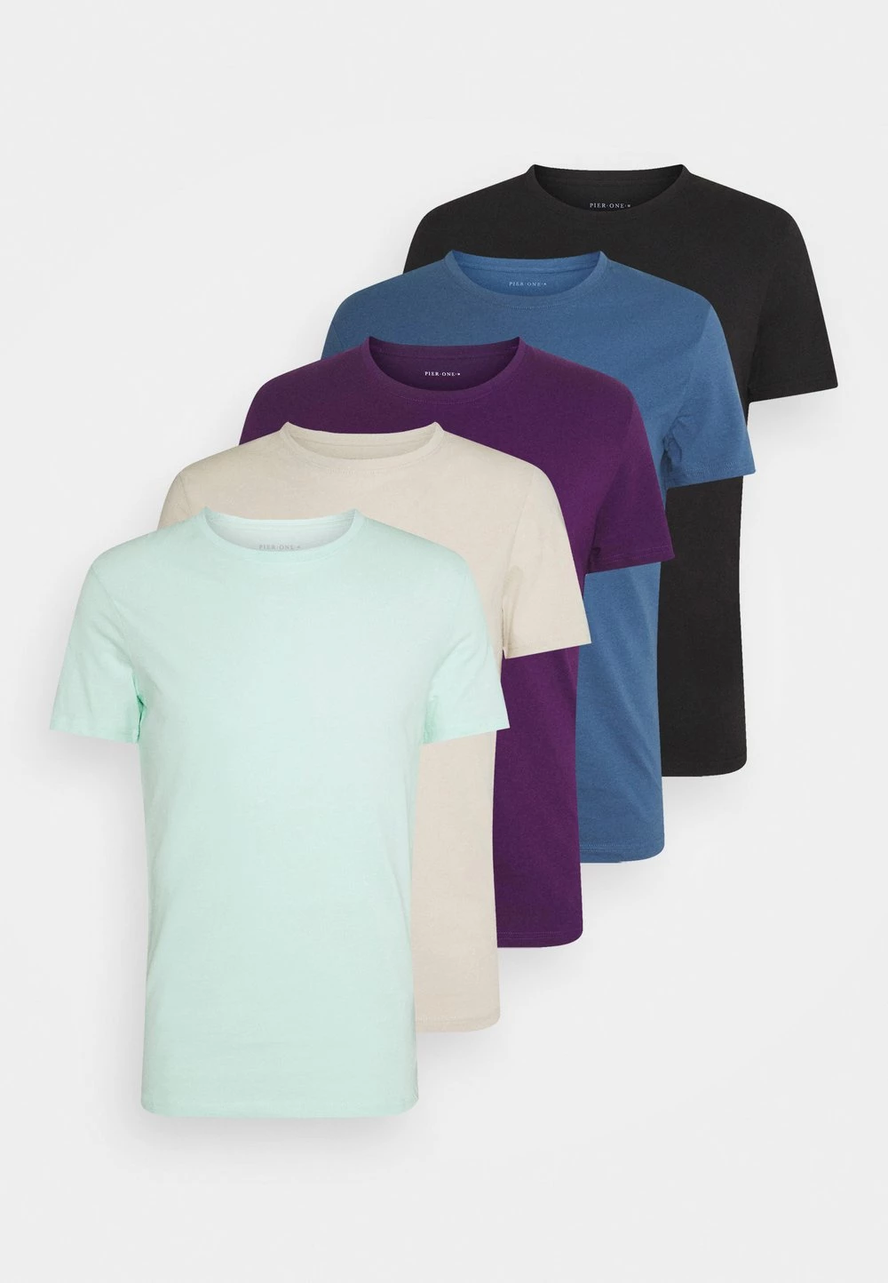 Prix Ourlé Pier One 5 PACK - T-shirt basique t-shirts & polos col rond homme 17 Prix Ourlé Pier One 5 PACK - T-shirt basique t-shirts & polos col rond homme – Image 15