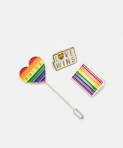 Prix Dégriffé Pier One PRIDE RAINBOW PINS SET - Cravate cravates et nœuds papillon multicolore homme -magasin Pier One 54e6414839214690901153e00cdafa88