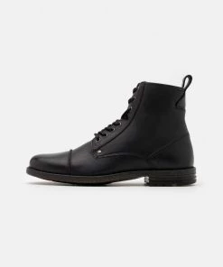 Prix Gelé Pier One Bottines à lacets boots et bottes rond homme