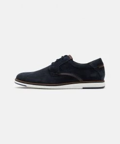 Promos Pier One LEATHER - Chaussures à lacets derbies et richelieus rond homme
