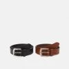 Pier One LEATHER 2 PACK - Ceinture Prix Exclusifs ceintures boucle ardillon homme -magasin Pier One 7792092386d1430fbebc6bfbacb57a33