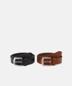 Pier One LEATHER 2 PACK - Ceinture Prix Exclusifs ceintures boucle ardillon homme