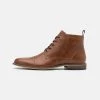 Prix Sympa Pier One LEATHER - Bottines à lacets - camel bottes rond homme -magasin Pier One 7f6ed8cf4c8f455e8a7d73b5406b1386