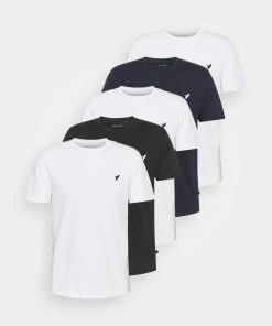 Pier One 5 PACK - T-shirt basique Prix Gelé t-shirts col rond homme -magasin Pier One 8041bfdceeaa4d4a9a850e92a8c64783
