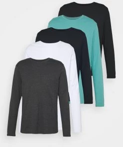 Pier One 5 PACK - T-shirt à manches longues Prix Exclusifs t-shirts col rond homme -magasin Pier One 852b1adeb3684c1fb9aafb1a1a50eb45 1