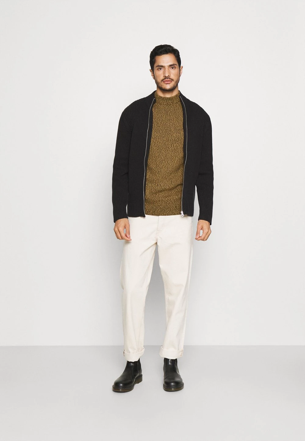 Pier One Prix Équitable Pullover pulls et gilets col officier homme 4 Pier One Prix Équitable Pullover pulls et gilets col officier homme – Image 2