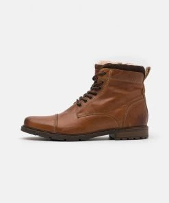 Pier One Authentique 100% Bottines à lacets bottes rond homme