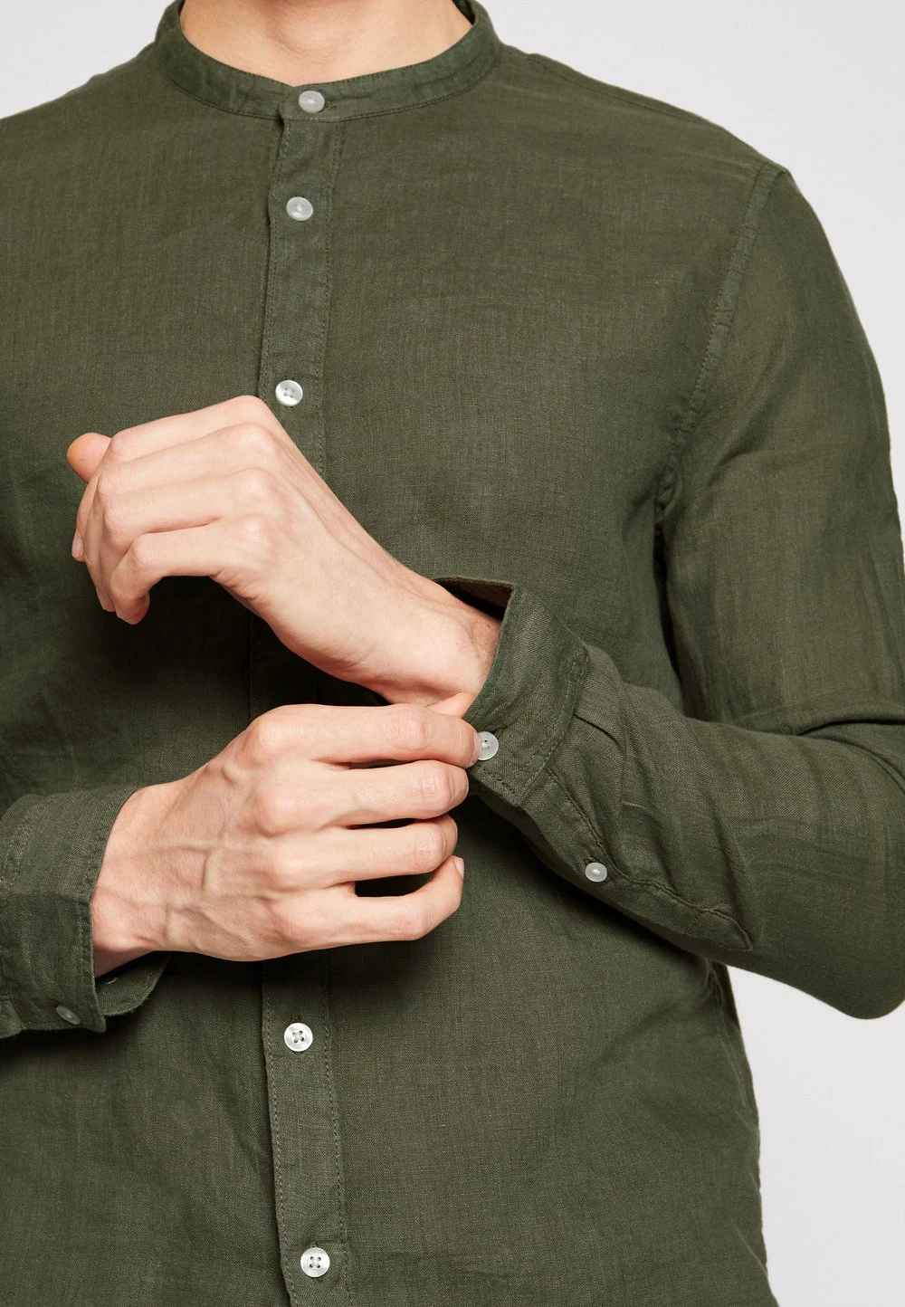 Pier One Pas Cher Chemise chemises col mao homme 8 Pier One Pas Cher Chemise chemises col mao homme – Image 6