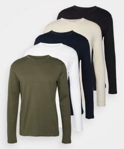 Pier One Prix Gelé 5 PACK - T-shirt à manches longues t-shirts & polos col rond homme -magasin Pier One 946c941ae0e947a999397bec98f5181f