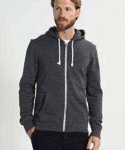 Bonne Qualité Pier One Sweat à capuche zippé pulls et gilets homme