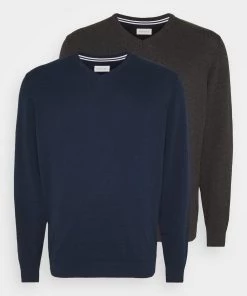 Pier One Prix Dynamité 2 PACK - Pullover pulls et gilets col en v homme