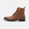 Pier One LEATHER - Bottines à lacets Prix Exclusifs bottes rond homme -magasin Pier One abcbdda6d4f04069978d26b034a529a1