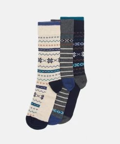 Pier One 3 PACK - Chaussettes Pas Cher sous-vêtements rayures homme