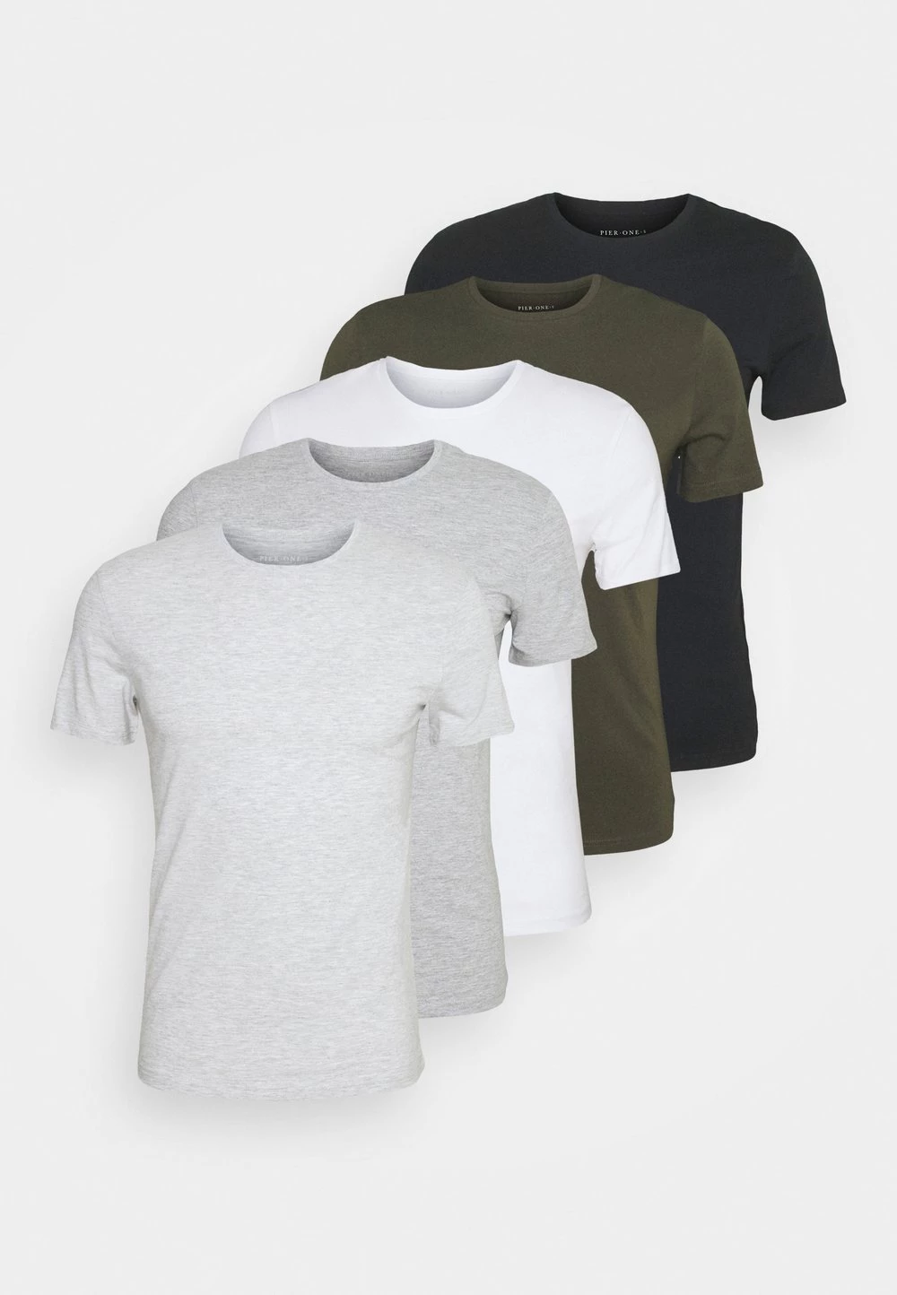 Pier One 5 PACK - T-shirt basique Un Tarif Préférentiel t-shirts col rond homme 14 Pier One 5 PACK - T-shirt basique Un Tarif Préférentiel t-shirts col rond homme – Image 12