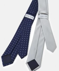 Pier One Prix Discount 2 PACK - Cravate cravates et accessoires de costume à pois homme -magasin Pier One b45e6150602e483d8e64438e7ebd2a1c