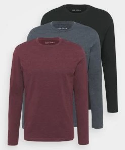 Pier One 3 PACK - T-shirt à manches longues Qualité Supérieure t-shirts col rond homme -magasin Pier One b50b24167dba4d05b04838e9a917572b 2