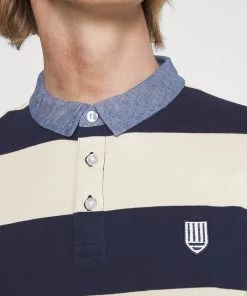 Pier One Polo - dark blue/mottled beige Prix Sympa t-shirts & polos col polo homme -magasin Pier One b588136618a94568b4b8e1a3e371c3c4