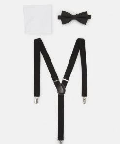 Meilleure qualité Pier One SET - Noeud papillon pochettes de costume couleur unie homme