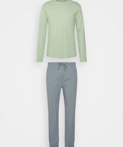 Pier One Bas Prix Pyjama - light green/blue pyjamas haute homme