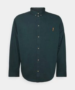 Pier One Chemise - dark green Authentique 100% chemises col à boutons homme