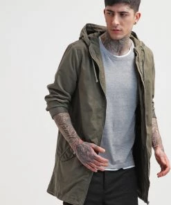 Qualité Fiable Pier One Parka manteaux capuche homme