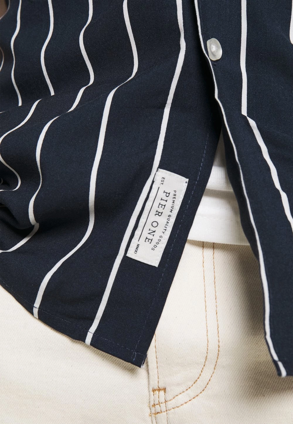 Excellente qualité Pier One Chemise chemises col revers homme 8 Excellente qualité Pier One Chemise chemises col revers homme – Image 6