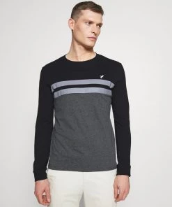 Prix Acceptable Pier One T-shirt à manches longues t-shirts & polos col rond homme