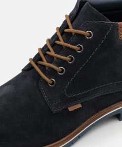 Discount En Ligne Pier One LEATHER - Bottines à lacets bottes rond homme -magasin Pier One d9b564704f36436d96f9c105484ba144