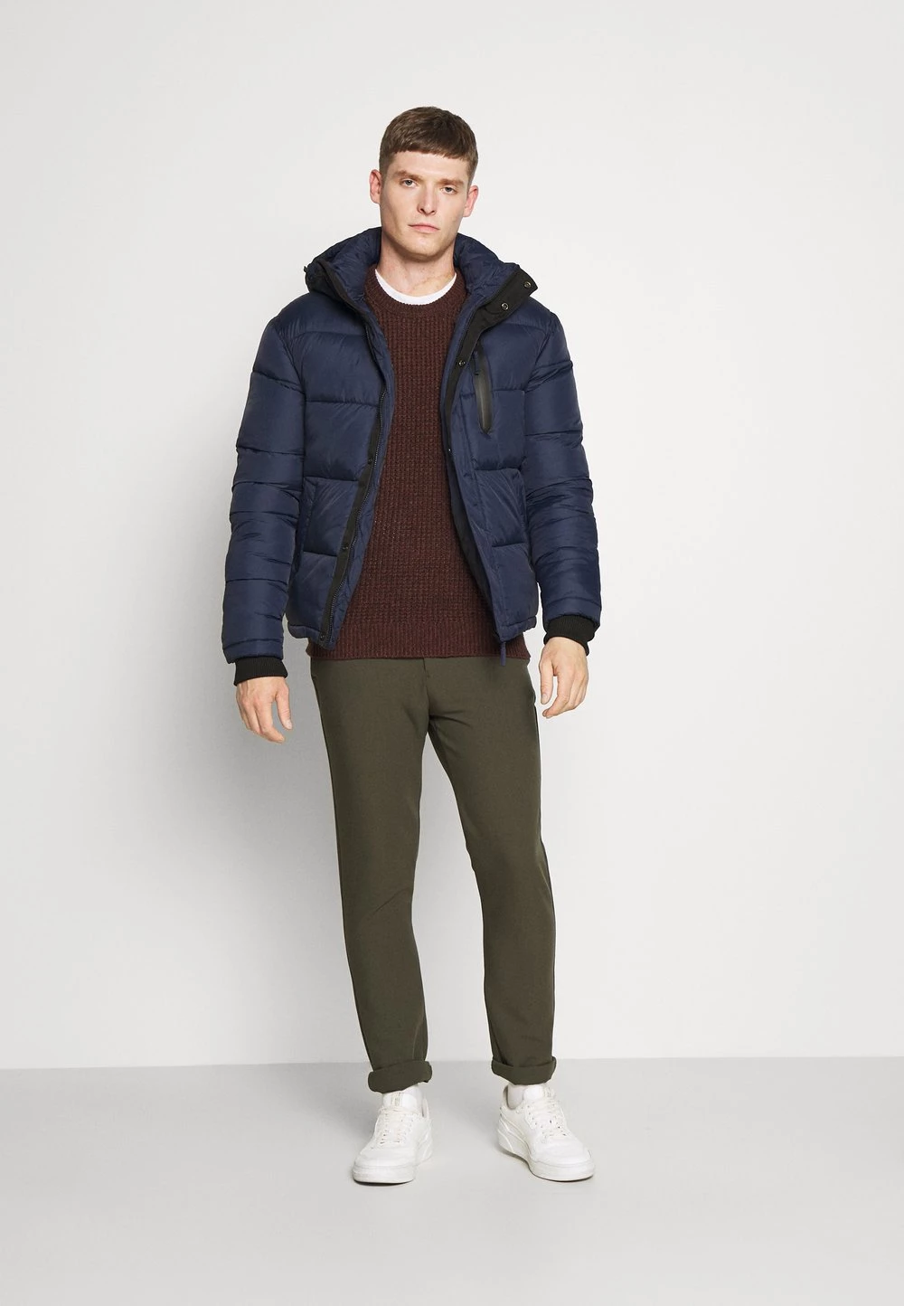 Bonne Qualité Pier One Veste d'hiver vestes fermeture éclair homme 4 Bonne Qualité Pier One Veste d'hiver vestes fermeture éclair homme – Image 2