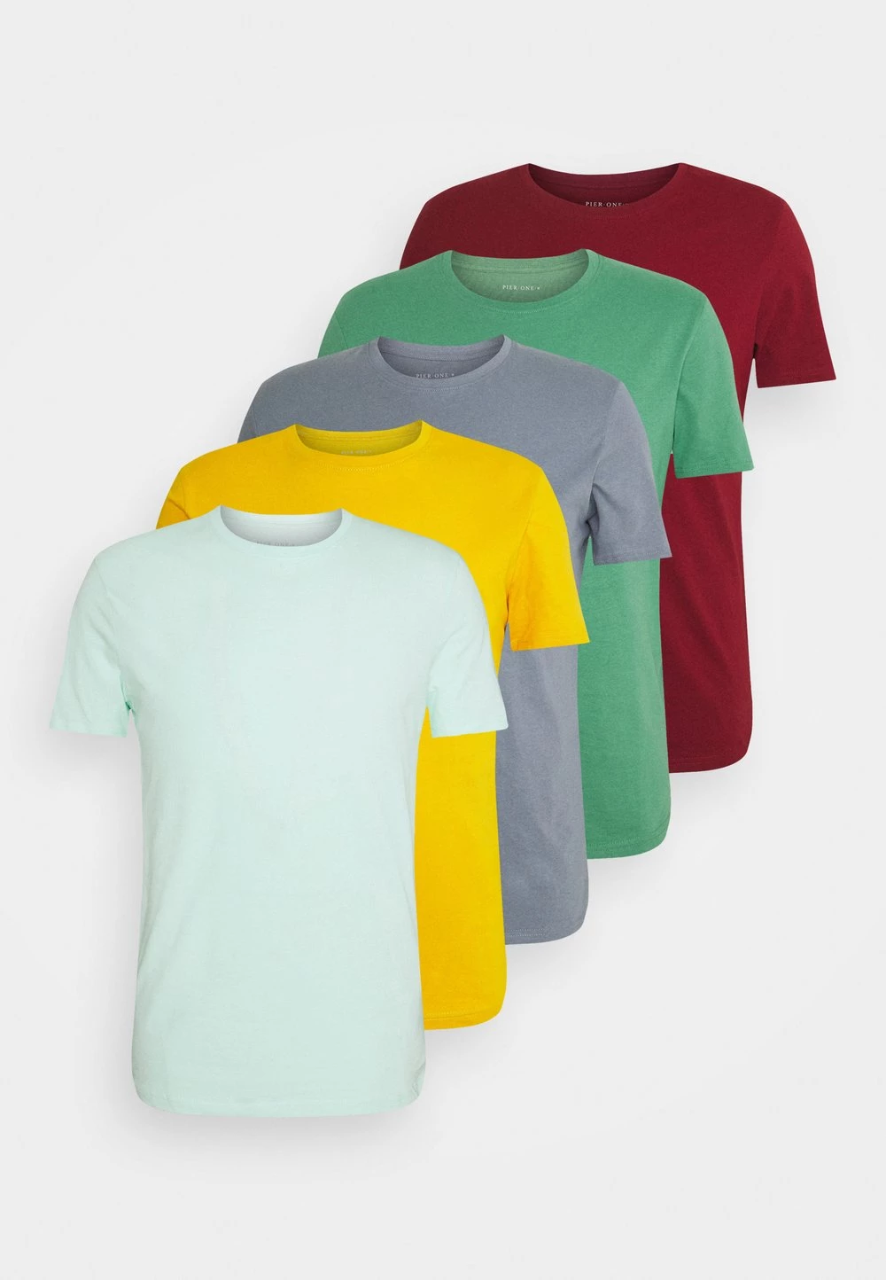 Prix Discount Pier One 5 PACK - T-shirt basique t-shirts col rond homme 13 Prix Discount Pier One 5 PACK - T-shirt basique t-shirts col rond homme – Image 11
