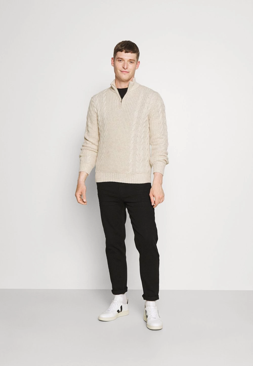 Pier One Pullover Soldes pulls & gilets col camionneur homme 4 Pier One Pullover Soldes pulls & gilets col camionneur homme – Image 2