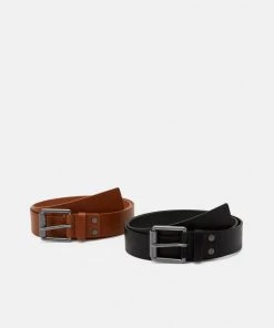 Prix Réduit Pier One 2 PACK - Ceinture ceintures boucle ardillon unisex