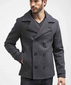 Pier One Prix Cassé Manteau court manteaux col revers homme