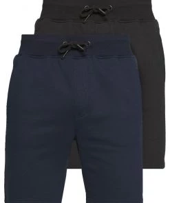 Pier One 2 PACK - Short - light grey /black Qualité garantie 100% pantalons normale homme -magasin Pier One eee667fe5816453a9c270d93494b5613 1