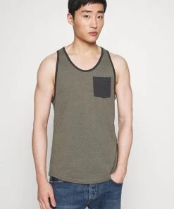 Excellente qualité Pier One Débardeur t-shirts & polos encolure large ronde homme