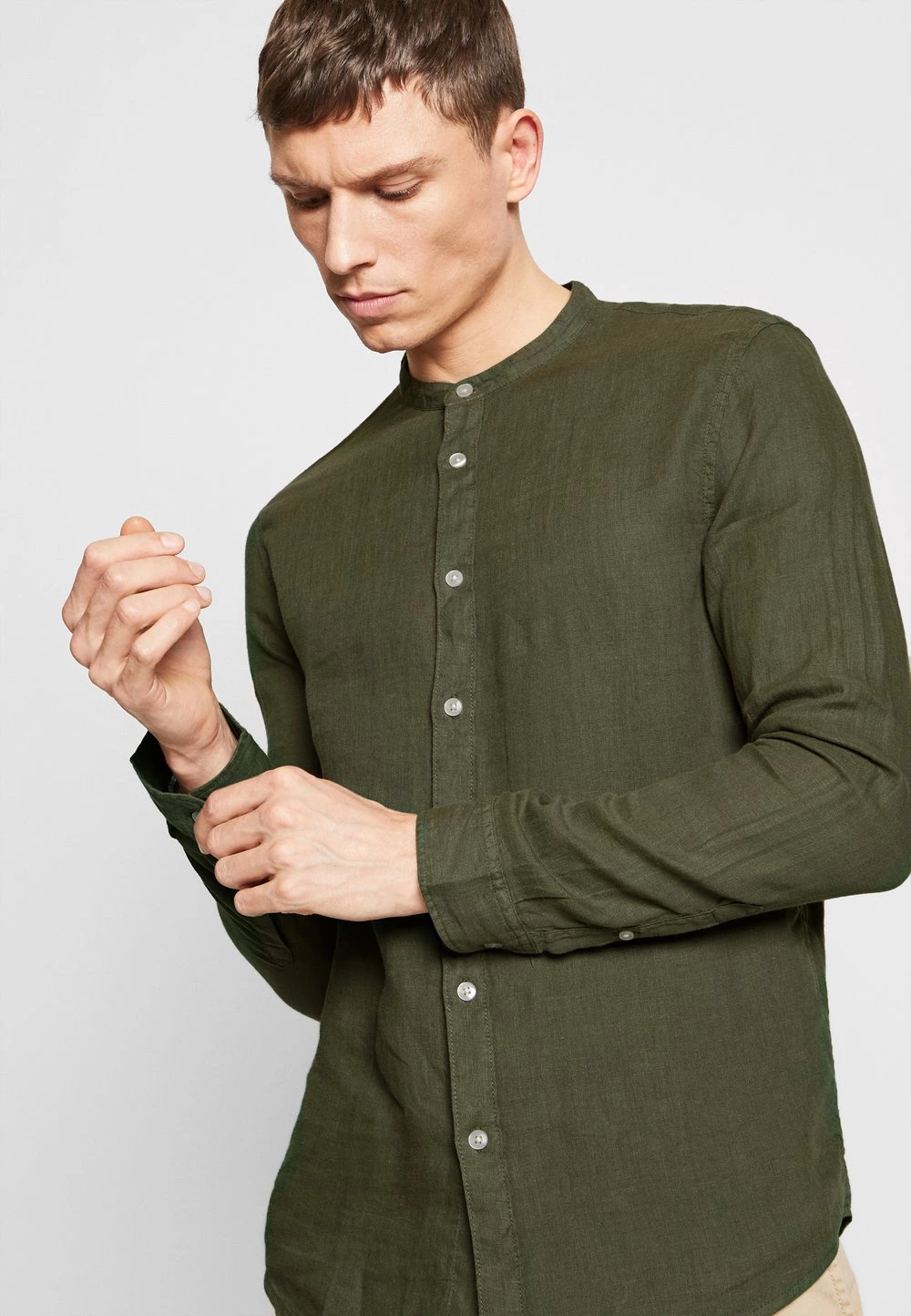 Pier One Pas Cher Chemise chemises col mao homme 6 Pier One Pas Cher Chemise chemises col mao homme – Image 4