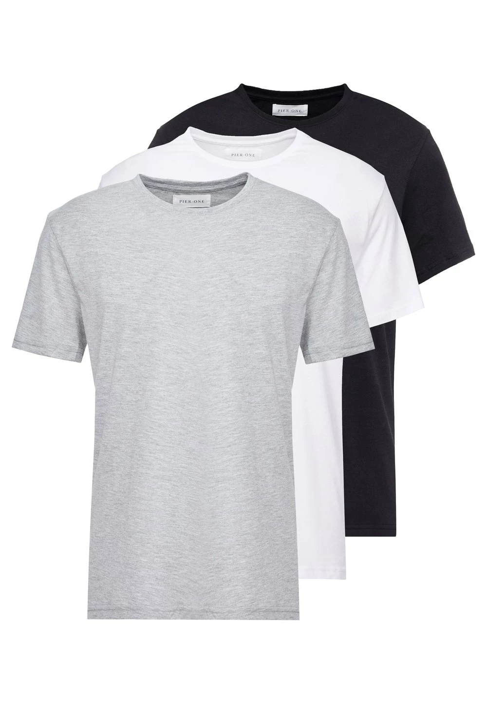 Soldes Pier One 3 PACK - T-shirt basique t-shirts col rond homme 17 Soldes Pier One 3 PACK - T-shirt basique t-shirts col rond homme – Image 15