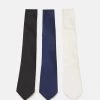 Pier One Qualité Garantie 3 PACK - Cravate cravates et nœuds papillon couleur unie homme -magasin Pier One fa4013febbe6406e84c28e4622ff1ca2
