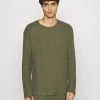 Prix Cassé Pier One RIBBED LOUNGE TOP - Haut de pyjama pyjamas col rond homme -magasin Pier One fa787562ea474116aa0df3de0cc0f82b
